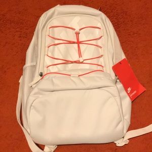NWT Nike laptop backpack off white with orange